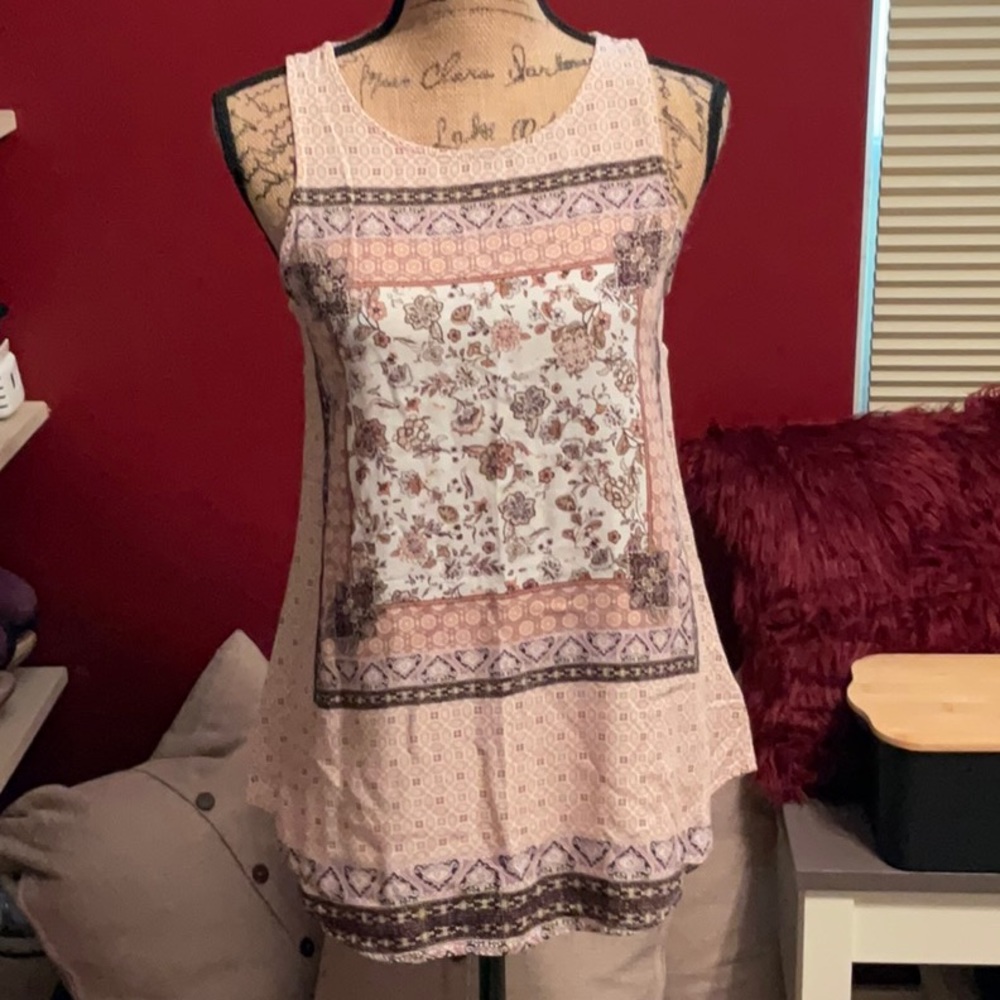 Gypsies & Moondust sleeveless blouse EUC